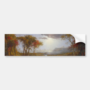 Herbst auf dem Hudson River (New Yorker Staat) Autoaufkleber