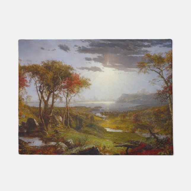 Herbst auf dem Hudson River (New Yorker Staat) Fußmatte (Vorderseite)