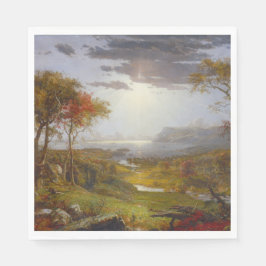 Herbst auf dem Hudson River (New Yorker Staat) Serviette