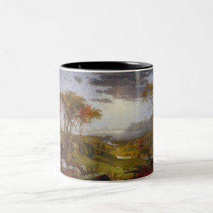 Herbst auf dem Hudson River (New Yorker Staat) Zweifarbige Tasse