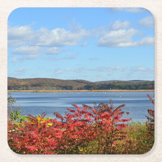 Herbst auf dem Untersetzer Connecticut (Vorderseite)