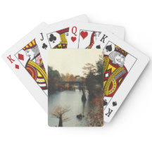 Herbst auf dem Wasser Spielkarten