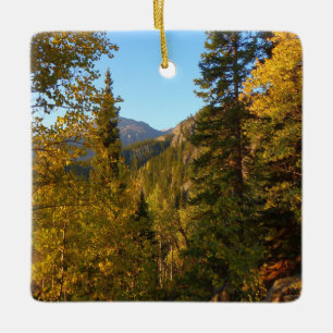 Herbst auf dem Weg zum Traumsee Keramikornament