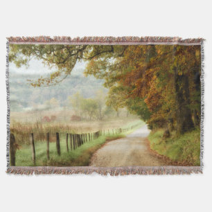 Herbst auf einer Land-Straße Decke