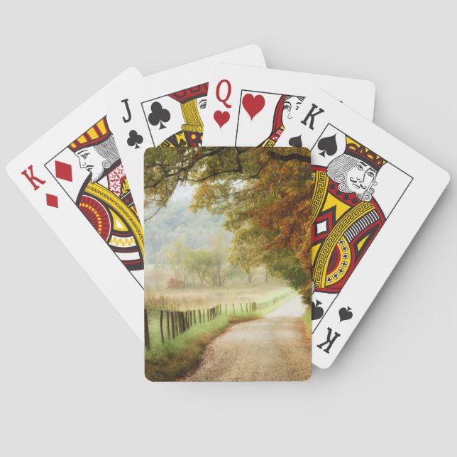 Herbst auf einer Landstraße Spielkarten (Rückseite)