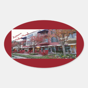 Herbst auf Hilton Head Island - Hafenstädte Ovaler Aufkleber