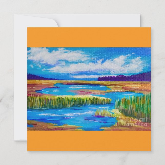 Herbst auf Phillips Lake Card (Vorderseite)