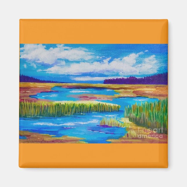 Herbst auf Phillips Lake Magnet (Vorne)