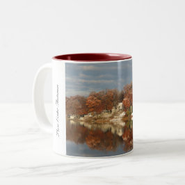 Herbst auf Pine Lake #3 Zweifarbige Tasse