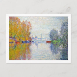 Herbst auf Seine in Argentinien am Monet Postkarte