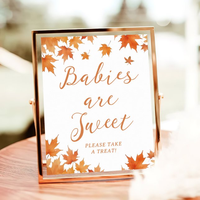 Herbst Baby Duwer Babys sind süße Gefälligkeit Poster (Von Creator hochgeladen)