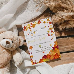 Herbst-Baby-Party - Verliebe dich Baby Shower Part Einladung