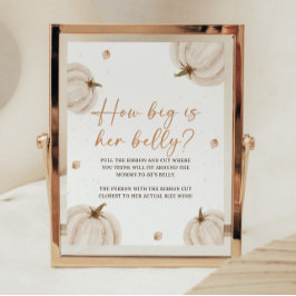 Herbst Baby Shooting-Spielzeichen Poster