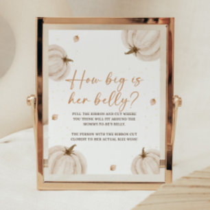 Herbst Baby Shooting-Spielzeichen Poster