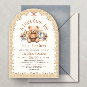 Herbst-Babyshower 'Cutie Pie' Einladung