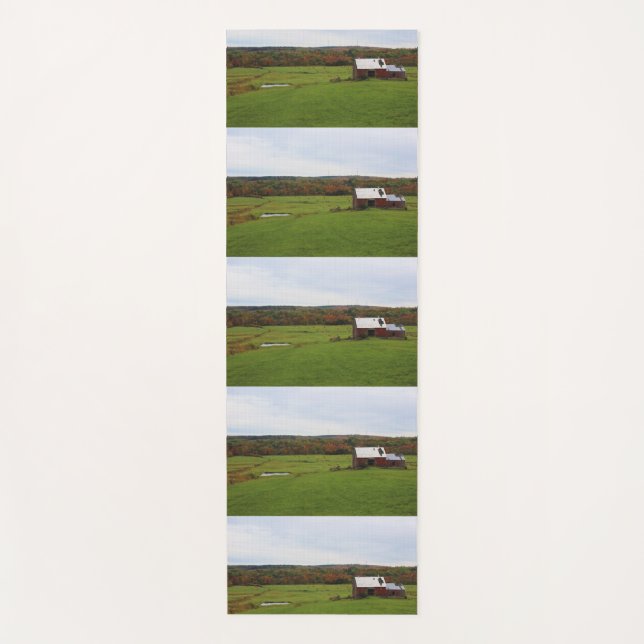 Herbst-Bauernhof Yogamatte (Vorderseite)