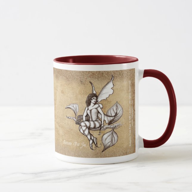 Herbst-Baum-Feen-Tasse Tasse (Rechts)