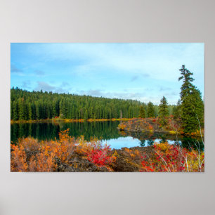 Herbst bei Clear Lake Poster