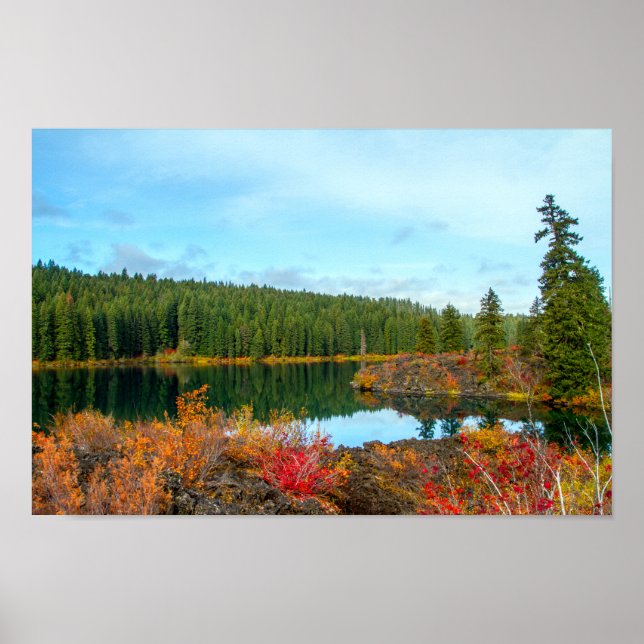 Herbst bei Clear Lake Poster (Vorne)
