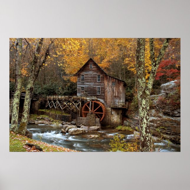 Herbst bei der Großmühle Poster (Vorne)