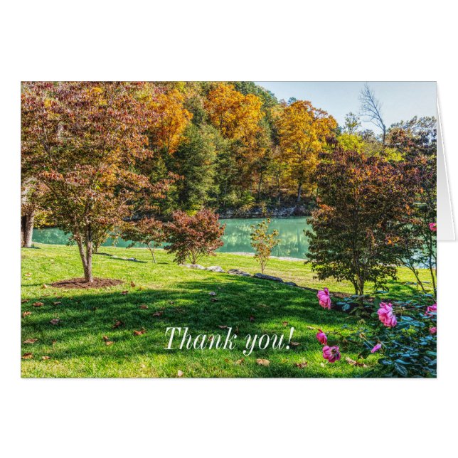 Herbst bei Dogwood Dankeschön Karte (Vorderseite (Horizontal))