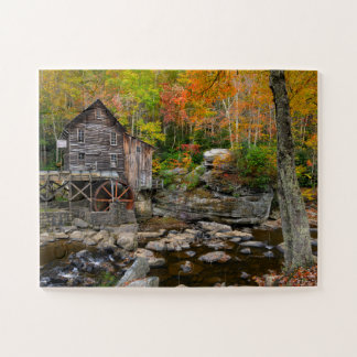 Herbst bei Glade Creek Grist Mill in West Virginia