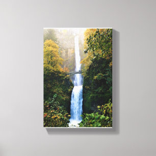 Herbst bei Multnomah Falls, OR Leinwanddruck