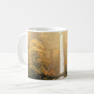 Herbst bei Multnomah Falls, Oregon Kaffeetasse