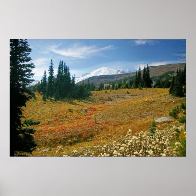 Herbst bei Rainier Poster (Vorne)