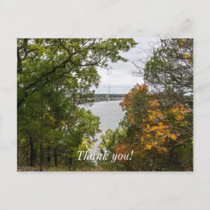 Herbst bei Truman Dam Vielen Dank Postkarte
