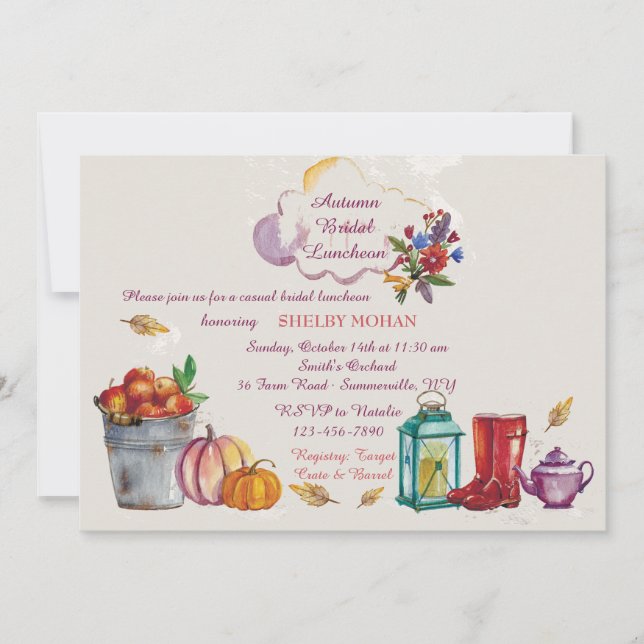 Herbst-Bild-Einladung Einladung (Vorderseite)