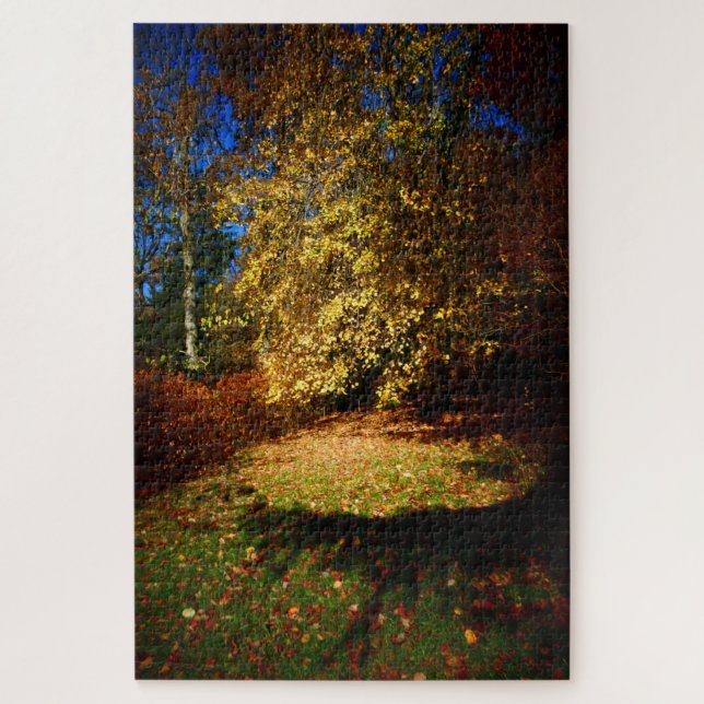 Herbst Blast auf dem Stourhead-Weg. (Vertikal)