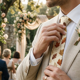 Herbst-Blatt-Hochzeit Krawatte