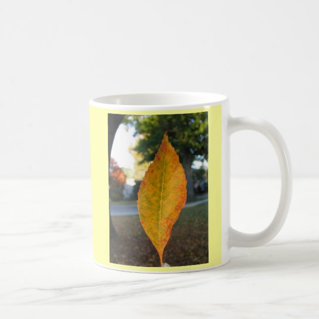 Herbst-Blatt-Tasse Kaffeetasse (Rechts)
