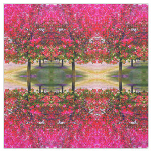 Herbst Blätter ändern, rosa impressionistische Bäu Stoff