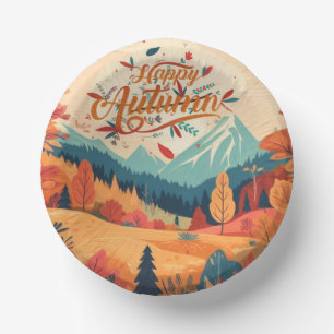 Herbst/Blätter/bunt Pappteller