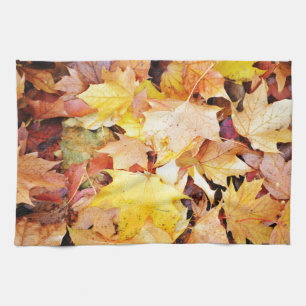 Herbst-Blätter Geschirrtuch