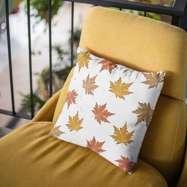 Herbst Blätter Grünanlagen Bauernhof Kissen (Simple fall and Autumn colorful throw pillow. )