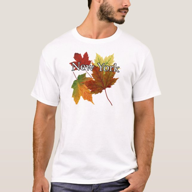 HERBST-BLÄTTER IN NEW YORK T-Shirt (Vorderseite)