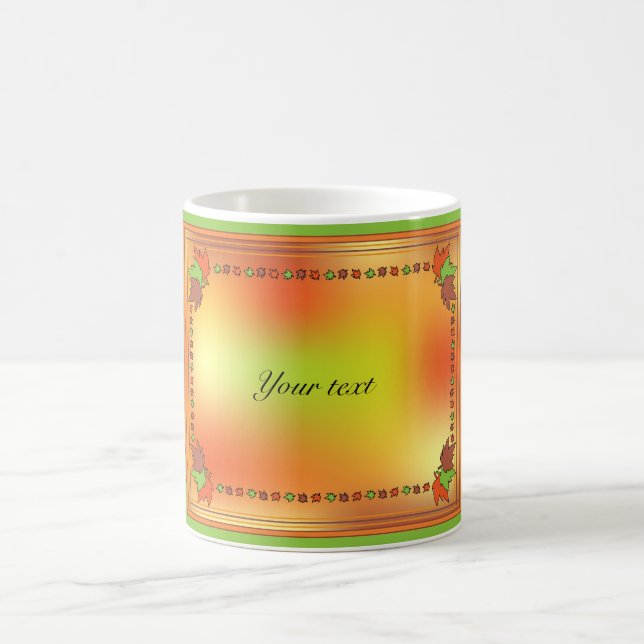 Herbst-Blätter Kaffeetasse (Mittel)