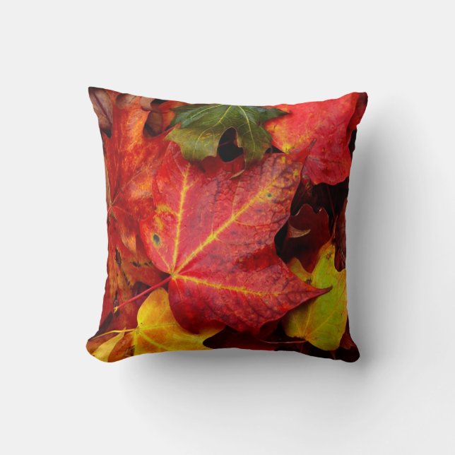 HERBST-BLÄTTER KISSEN (Vorderseite)
