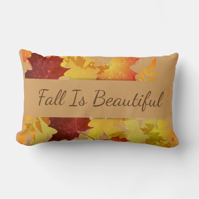 Herbst-Blätter Kissen-Fall ist schön Lendenkissen (Vorderseite)