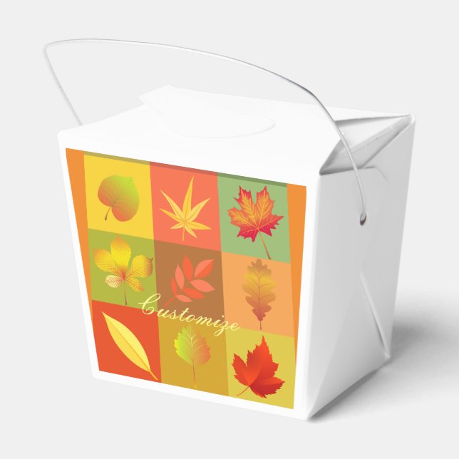 Herbst-Blätter lassen Thunder_Cove Geschenkschachtel (Rückseite)