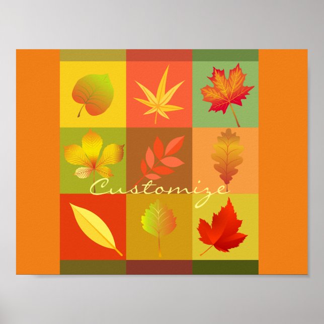 Herbst-Blätter lassen Thunder_Cove Poster (Vorne)