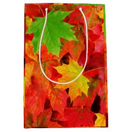 Herbst-Blätter Mittlere Geschenktüte