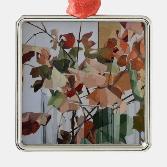 Herbst-Blätter Ornament Aus Metall (Vorne)