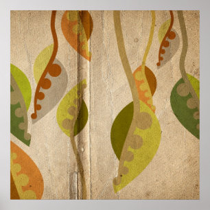 HERBST-BLÄTTER POSTER