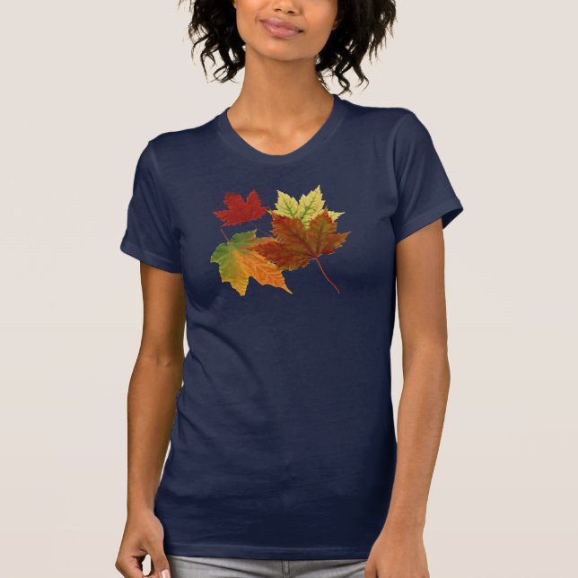 HERBST-BLÄTTER T-Shirt (Vorderseite)