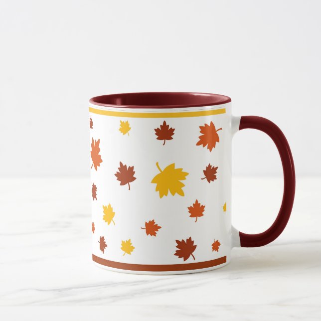 Herbst-Blätter - Tasse (Rechts)