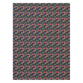 Herbst-Blätter und Eichel-Muster auf Blau Tischdecke